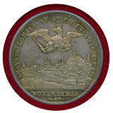 【SOLD】ドイツ ニュルンベルク 1721PGN ターラー 銀貨 都市景観 PCGS MS61