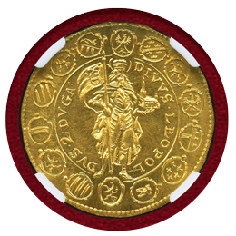 オーストリア 1642(1963)年 2ダカット 金貨 フェルディナント・カール NGC MS66