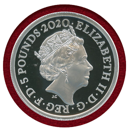 イギリス 2020年 5ポンド(2oz) 銀貨 デヴィッド・ボウイ NGC PF70UC FR
