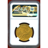 【SOLD】ワイマール共和国 1925D 3マルク 金貨 試作貨 少女頭像 NGC MS63