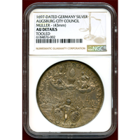 ドイツ アウグスブルク 1697年 銀メダル CITY COUNCIL NGC AU Details