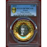 フランス 2015年 200ユーロ 金貨 セーヴル275周年記念 PCGS PR70DCAM