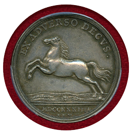 ドイツ ブラウンシュヴァイク-リューネブルク 1734年 銀メダル PCGS MS61