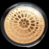 イギリス 2007年 5ポンド 金貨 エリザベス2世 結婚60年記念