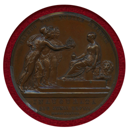イギリス 1838年 銅メダル ヴィクトリア戴冠記念 PCGS SP65