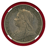 イギリス 1893年 クラウン 銀貨 ヴィクトリア女王 オールド NGC PF65