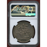 イギリス 1893年 クラウン 銀貨 ヴィクトリア女王 オールド NGC PF65