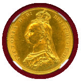 イギリス 1887年 ソブリン 金貨 ヴィクトリア ジュビリーヘッド NGC MS63