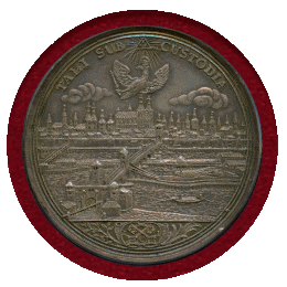 【SOLD】ドイツ レーゲンスブルク ND(1747年) ターラー 銀貨 都市景観 AU50
