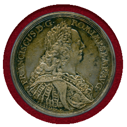 【SOLD】ドイツ レーゲンスブルク ND(1747年) ターラー 銀貨 都市景観 AU50
