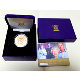 イギリス 2007年 5ポンド 金貨 エリザベス2世 結婚60年記念