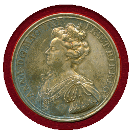 【SOLD】イギリス 1708年 銀メダル アン女王 リール要塞占領記念