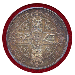 【SOLD】イギリス 1852年 銀貨 ヴィクトリア フローリン PCGS MS63