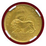 【SOLD】英領インド 1841(B&C) モハール金貨 ヴィクトリア(FOX Face) MS62