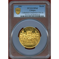 【SOLD】ドイツ 1880年 ギルトブロンズメダル ケルン大聖堂完成記念 PCGS SP64