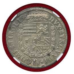1564-95年 オーストリア ターラー銀貨 フェルディナント2世 NGC MS63