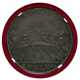 ドイツ レーゲンスブルク 1792年 ターラー 銀貨 都市景観 NGC AU58