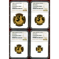 イギリス 2008年 金貨 ブリタニア 4枚セット NGC PF69UC