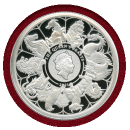 イギリス 2021年 ￡5(2oz) 銀貨 クイーンズビースト コンプリーター PF69UC FR
