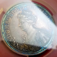 イギリス 1709年 銀メダル アン女王 マルプラケの戦い 戦勝記念 PCGS SP62
