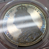 イギリス 1887年 クラウン プルーフ銀貨 ヴィクトリア ジュビリーヘッド NGC PF65