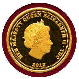 トリスタンダクーニャ 2012年 1/4ソブリン 金貨 ウナとライオン