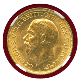 【SOLD】南アフリカ 1929年 ソブリン 金貨 ジョージ5世 NGC MS63