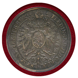 【SOLD】ドイツ ニュルンベルク ND(1629年) ターラー 銀貨 都市景観 NGC AU50
