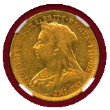 【SOLD】オーストラリア 1894M ソブリン 金貨 ヴィクトリア オールドヘッド XF45
