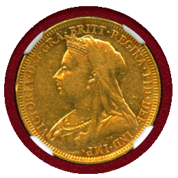 【SOLD】オーストラリア 1894M ソブリン 金貨 ヴィクトリア オールドヘッド XF45