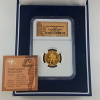 オランダ 2009年 1ダカット 金貨 騎士 NGC PF70UC