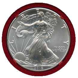 アメリカ 2016年 $1 銀貨 シルバーイーグル  30周年記念 NGC MS70 FDI