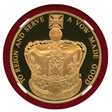 イギリス 2013年 £5 銀貨 ギルト エリザベス2世戴冠60周年記念 NGC PF70UC