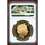 イギリス 2013年 £5 銀貨 ギルト エリザベス2世戴冠60周年記念 NGC PF70UC