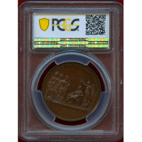 【SOLD】イギリス 1821年 銅メダル ジョージ4世 戴冠記念 PCGS SP63