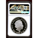 【SOLD】イギリス 2019年 5ポンド ウナ&ライオン プルーフ銀貨 NGC PF69UCAM