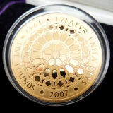 イギリス 2007年 5ポンド 金貨 エリザベス2世 結婚60年記念
