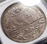 【SOLD】ドイツ ニュルンベルク 1696年 ターラー 銀貨 都市景観 NGC MS62