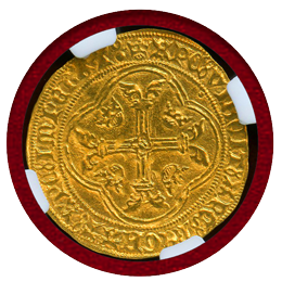 フランス 1422-61 エキュドール 金貨 シャルル7世 NGC MS62