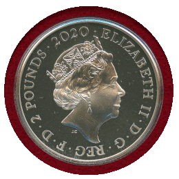 イギリス 2020年 2ポンド プルーフ銀貨 デヴィッド・ボウイ