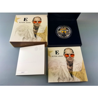 イギリス 2020年 2ポンド プルーフ銀貨 エルトン・ジョン