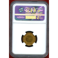 英領インド 1870(C) 5ルピー 金貨 リストライク ヴィクトリア NGC PF64