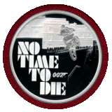 ツバル 2020年 1ドル 銀貨 プルーフ 007 NO TIME TO DIE