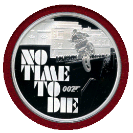 ツバル 2020年 1ドル 銀貨 プルーフ 007 NO TIME TO DIE