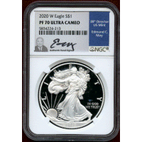 アメリカ 2020W $1 銀貨 シルバーイーグル NGC PF70UC Moyサイン