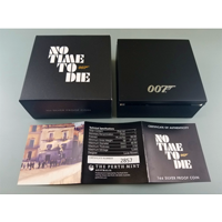 ツバル 2020年 1ドル 銀貨 プルーフ 007 NO TIME TO DIE