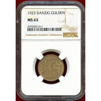 【SOLD】ダンツィヒ 1923年 グルデン 銀貨 NGC MS63