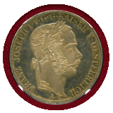 【SOLD】オーストリア 1867A 2ターラー 銀貨 フランツヨーゼフ1世 NGC MS62PL