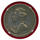 【SOLD】イギリス (1702)  アン女王即位記念銀メダル NGC MS63
