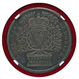 【SOLD】イギリス (1702)  アン女王即位記念銀メダル NGC MS63